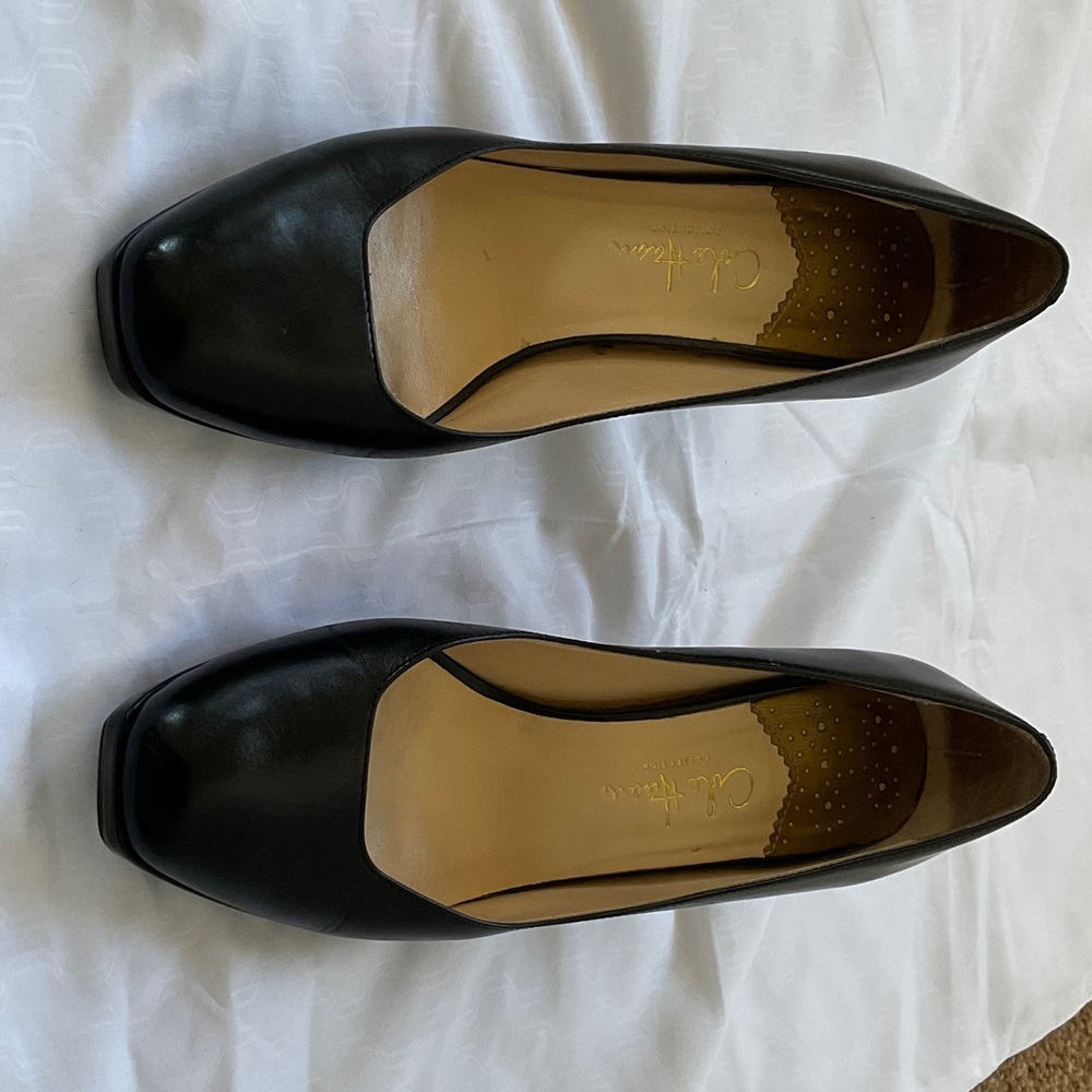 Cole Haan Black Leather Flats